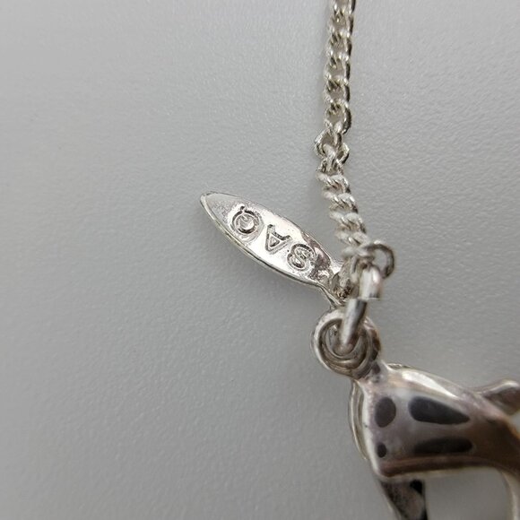 NEW Avon Dazzling Initial Necklace S Silver Tone Rhinestones New In‎ Box - Picture 4 of 5